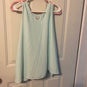 Mint colored sheet (not see through) tank top!